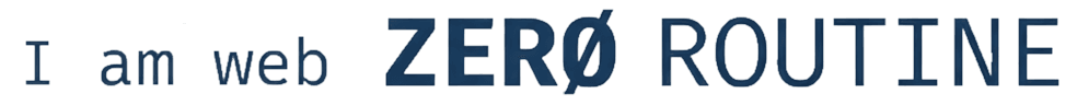 제로루틴 아임웹 워드마크